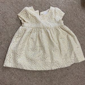 Baby gap gold dress